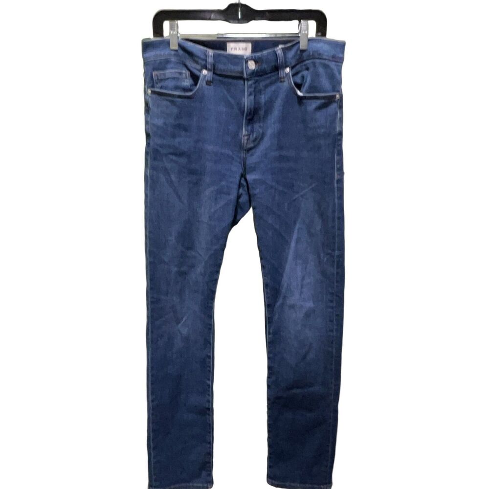 FRAME L'Homme Slim Jeans Men's 32x32 Blue Stretch Denim Straight Fit